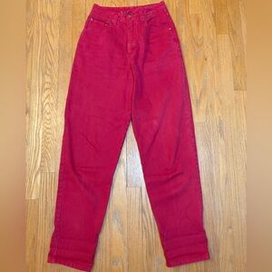 Vintage 1990's Union Bay High-Waisted Women's Jeans  Size 9/10 Red